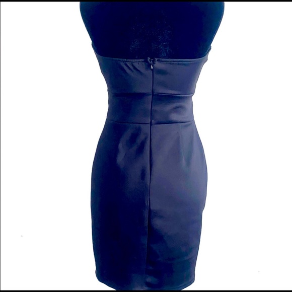 LOVE CULTURE BLACK DRESS W/SEQUIN GOLD/SILVER Sz S - Picture 3 of 7